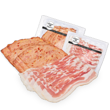 Gehakt Italiaanse stijl of ontbijtspek droog gezouten